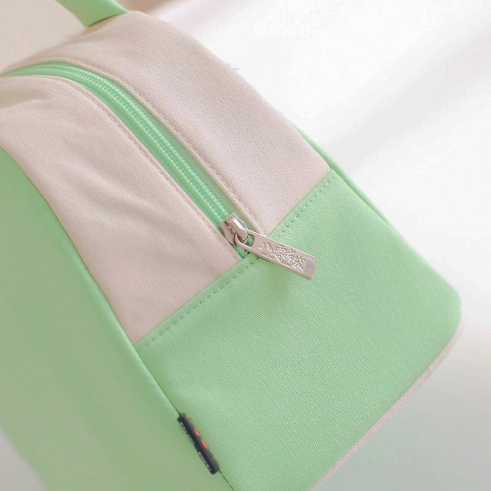 Thời Trang Mới Dễ Thương Canvas Túi Đựng Đồ Ăn Trưa Nhiệt Thực Phẩm Màng Nhôm Cách Nhiệt Túi Du Lịch Thường Ngày Mát Nhiệt Dã Ngoại Túi Dành Cho Trẻ Em