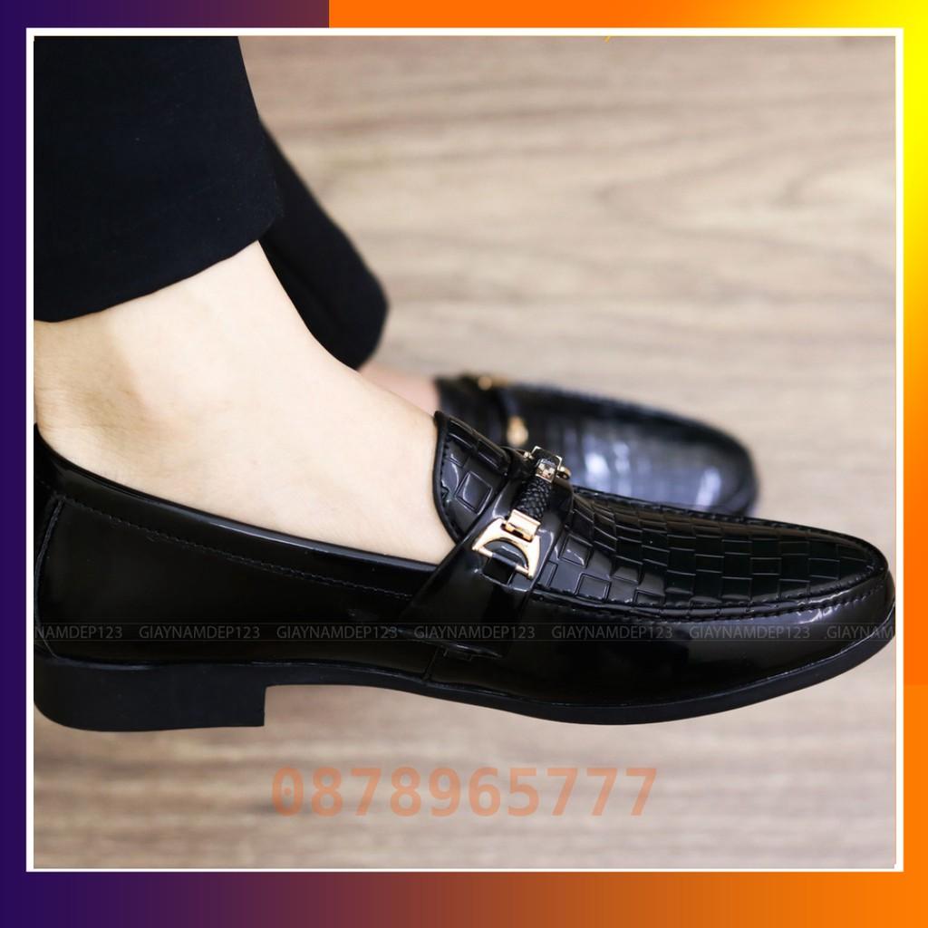 Giày Lười Nam Đẹp Giá Rẻ Da Bóng Mã L157 - SIZE 40