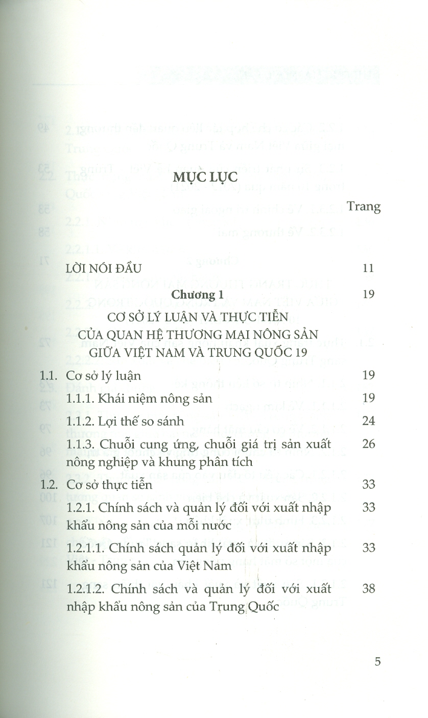 Thương Mại Nông Sản Giữa Việt Nam Và Trung Quốc Trong Bối Cảnh Mới (Sách chuyên khảo) - TS. Nguyễn Thị Phương Hoa (Chủ biên)