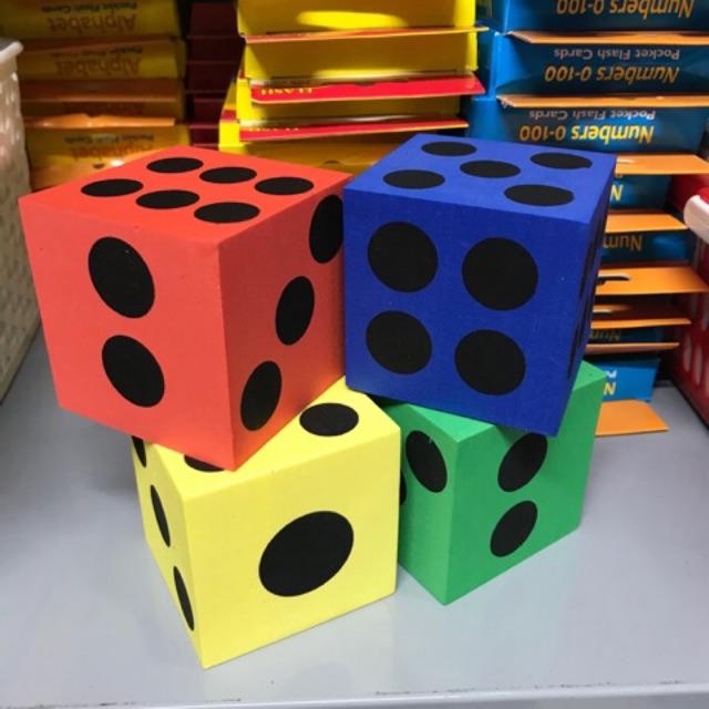 Rubber dice 6.5cm - Xí ngầu cao su 6.5 cm