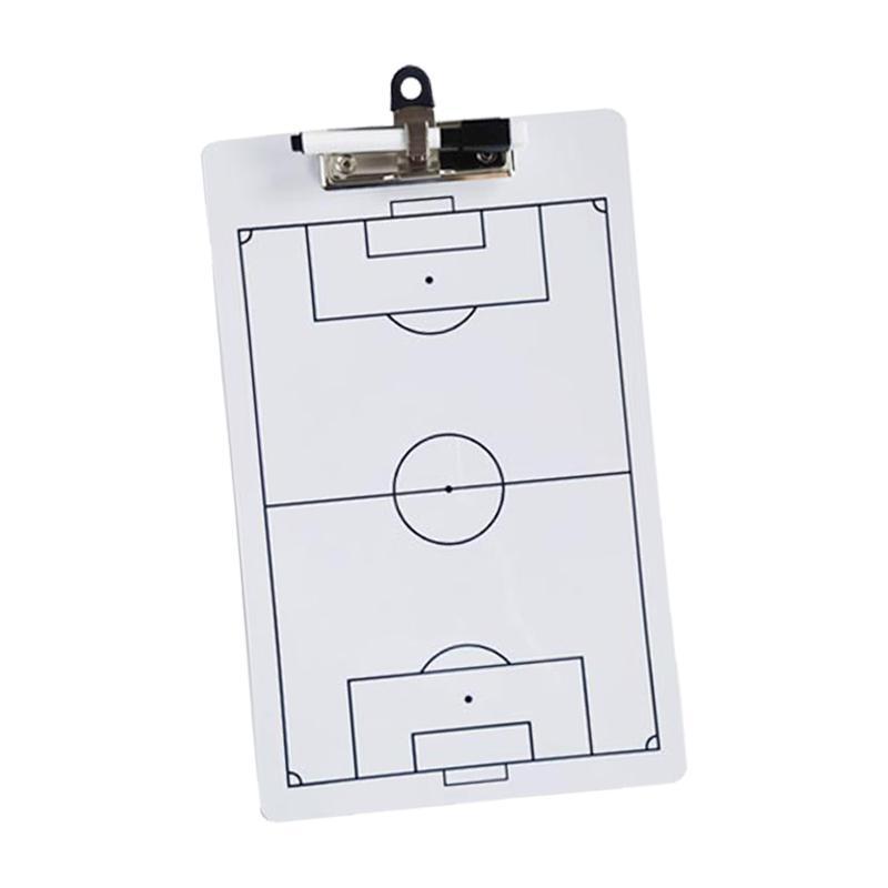 Double Sided Football Clipboard, Football , Portable Dried Erase Marker Soccer Coaches Clipboard for Competition Techniques