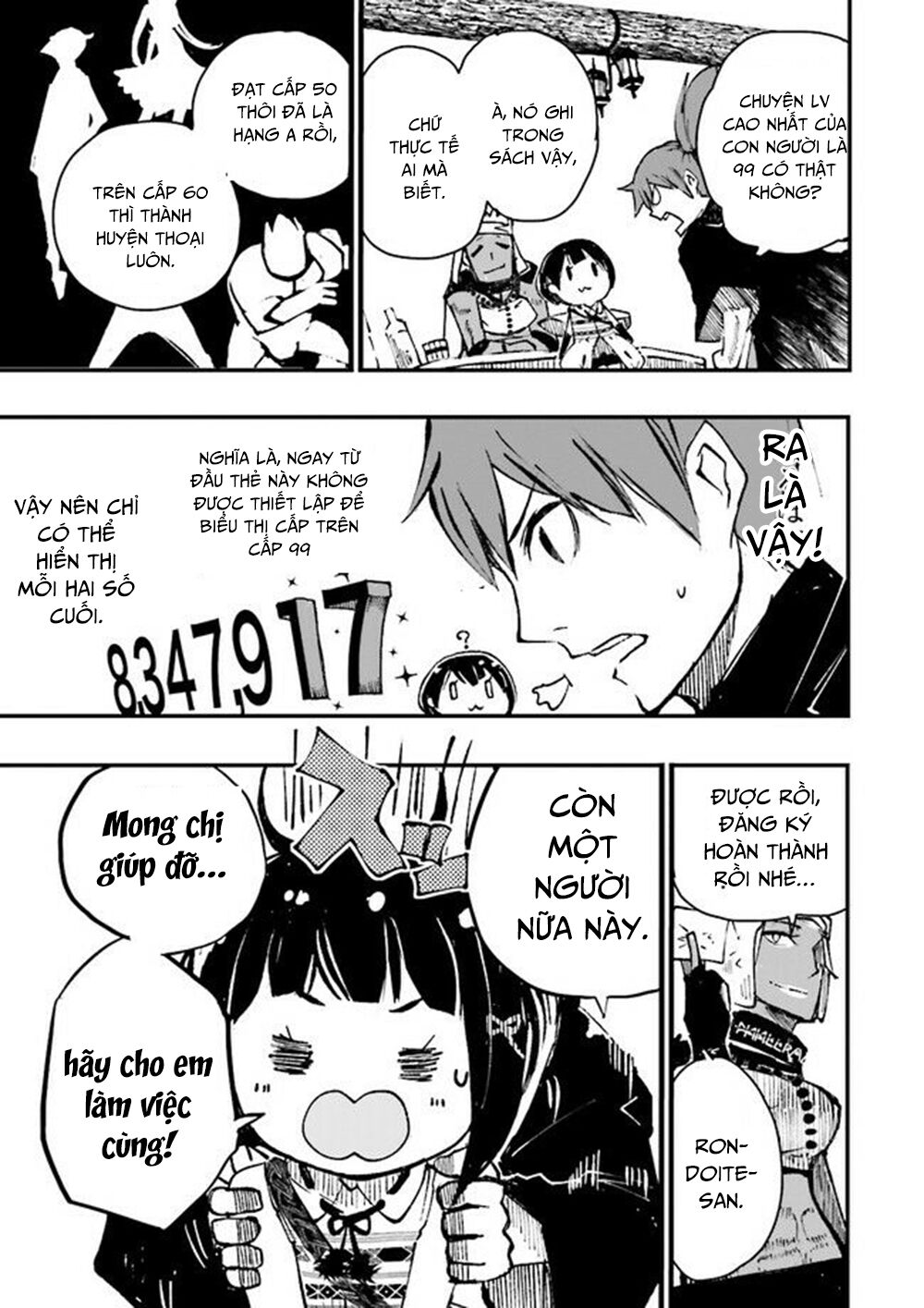 bắt đầu từ level 8.000.000 ở thế giới chỉ có giới hạn level max là 99 chapter 2 17
