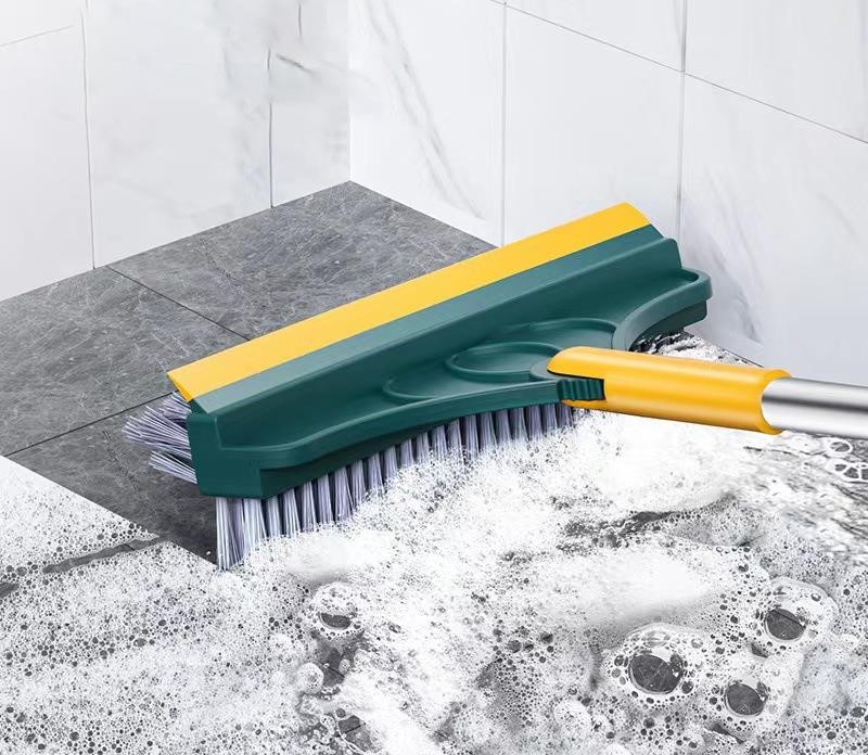 Bàn Chải Chà Nhà Tắm , Bàn Chải Chà Sàn Hai Mặt 3 Trong 1 ,Bàn Chải Lông Cứng Có Tay Cầm Ống Lồng GroFa