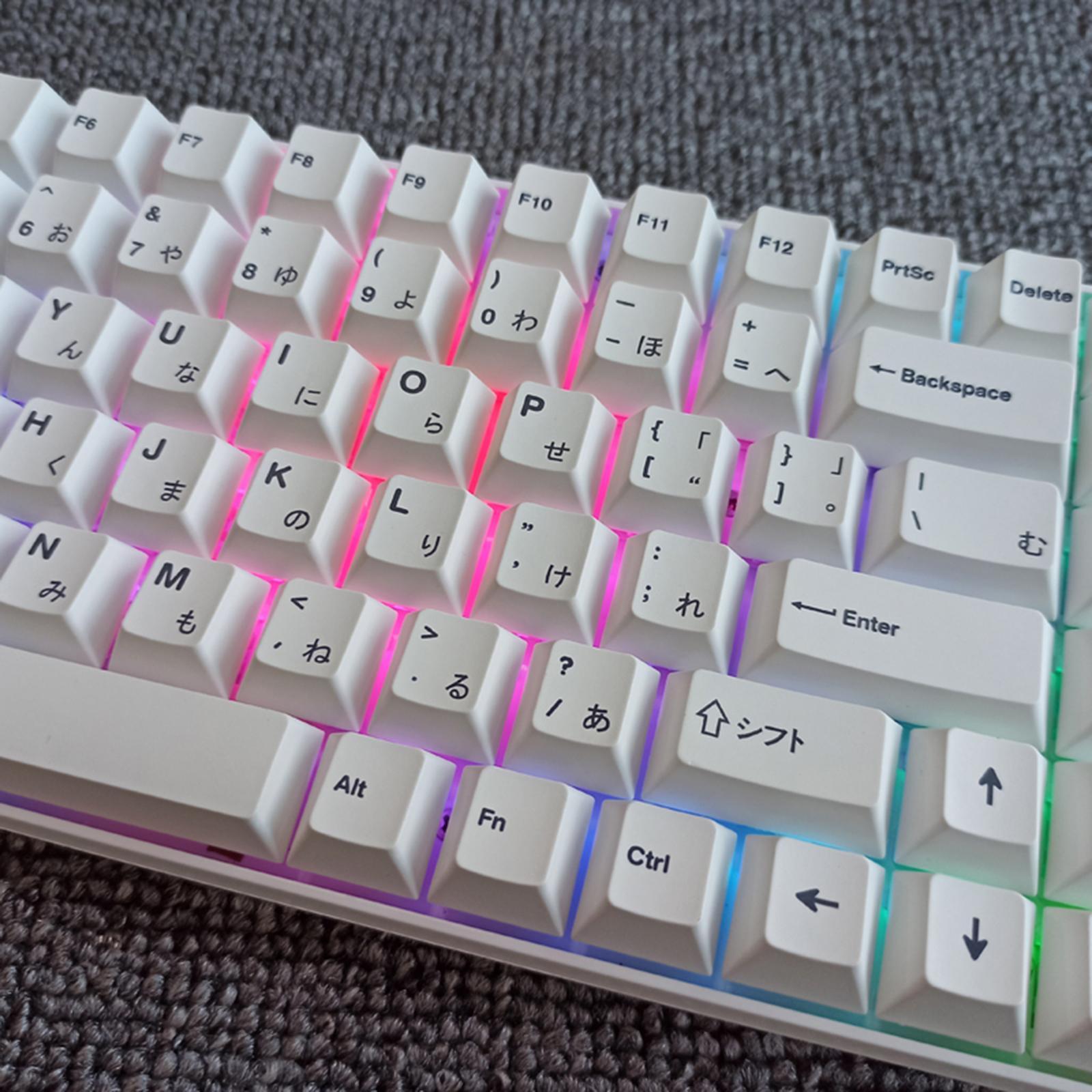 135-Key Minimalist Theme Keycaps DIY Parts for Cherry 108 keys Only Keycaps