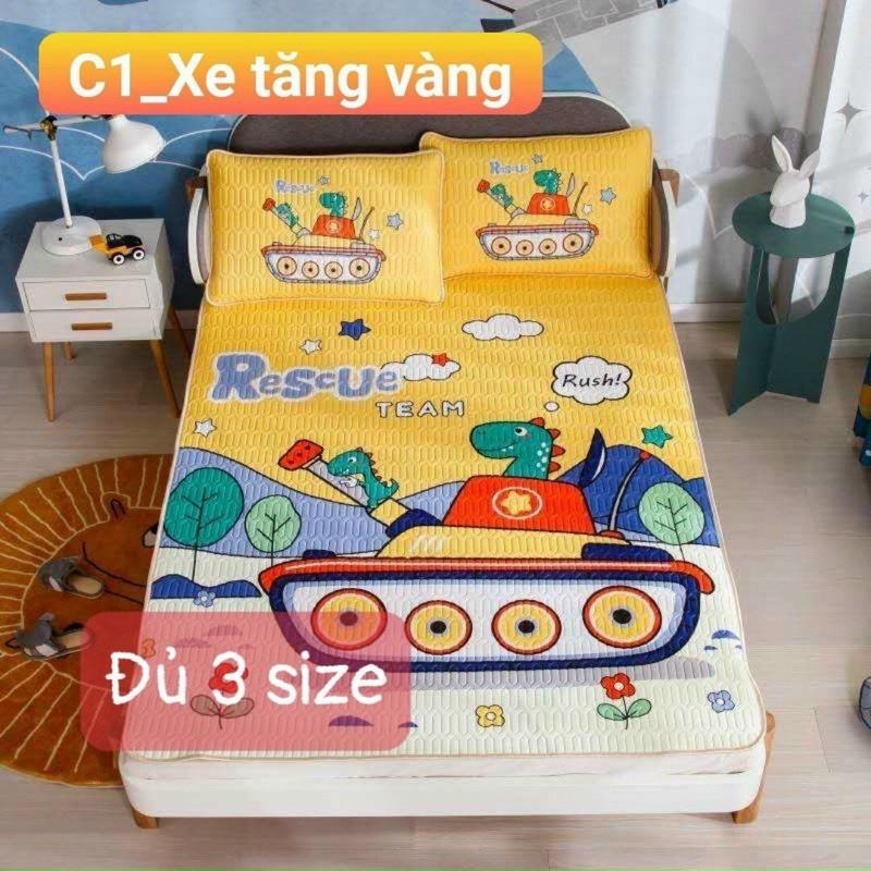 Chiếu Điều Hoà Tencel 6D Hàng Nhập Khẩu Cao Cấp 3 Món Mẫu Bé Trai Và Bé Gái