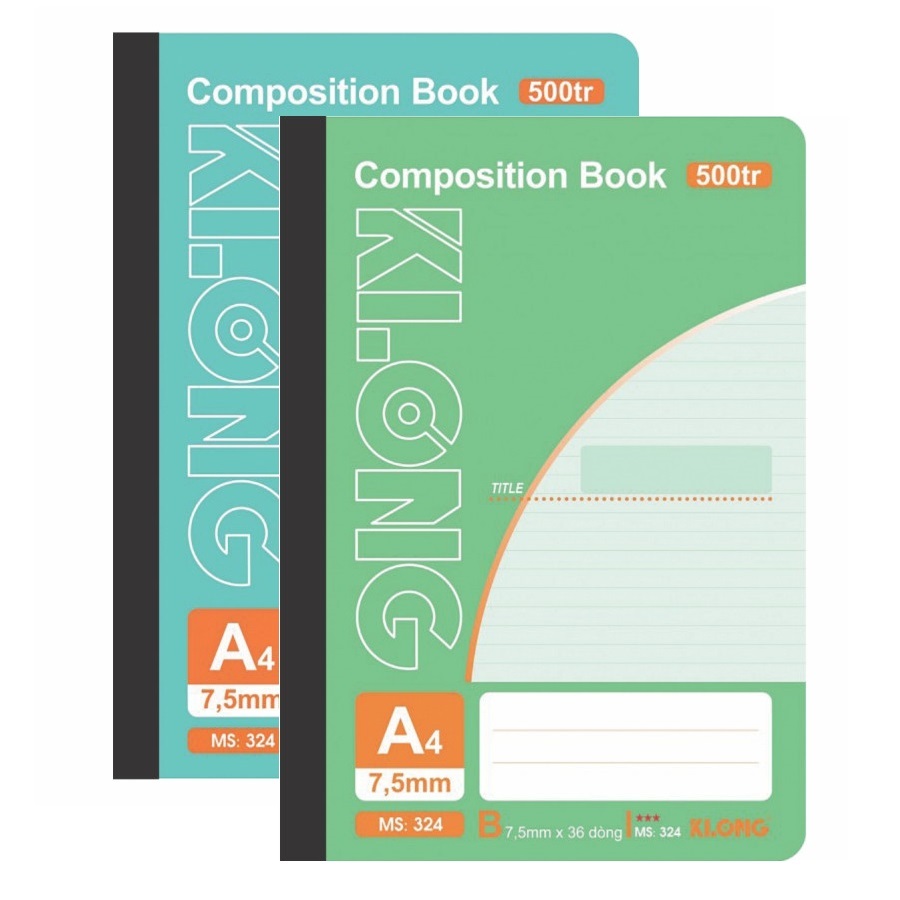 Lốc sổ kẻ ngang may dán gáy Composition book A4 / Sổ Klong 308 / 309 / 310 / 311 / 320 / 324