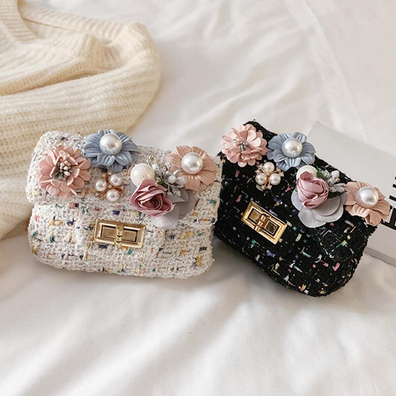 Túi Đeo Chéo Đính Hoa Xinh Xắn Dành Cho Bé Gái