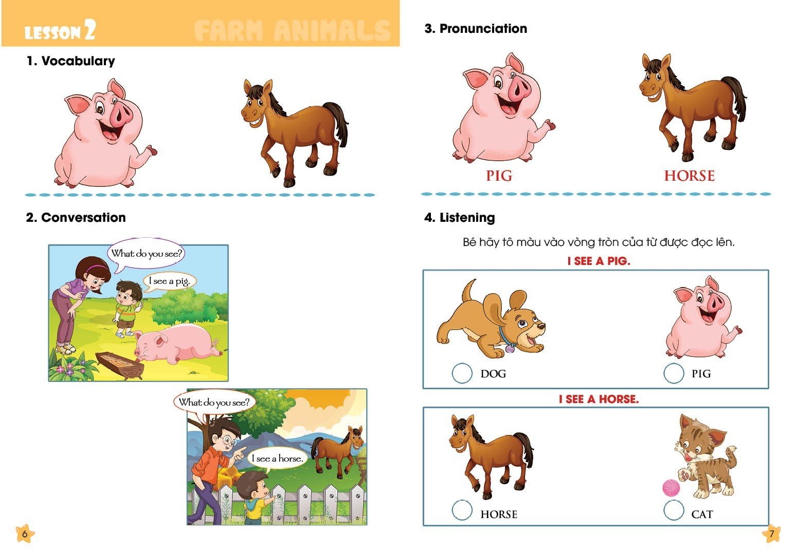 I Can Farm Animals - sách học tiếng Anh cho trẻ mầm non