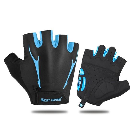 Găng Tay WEST BIKING Hở Ngón Cho Người Đi Xe Đạp Có Miếng Đệm Gel Chống Sốc Sử Dụng Được Cho Cả Nam Và Nữ