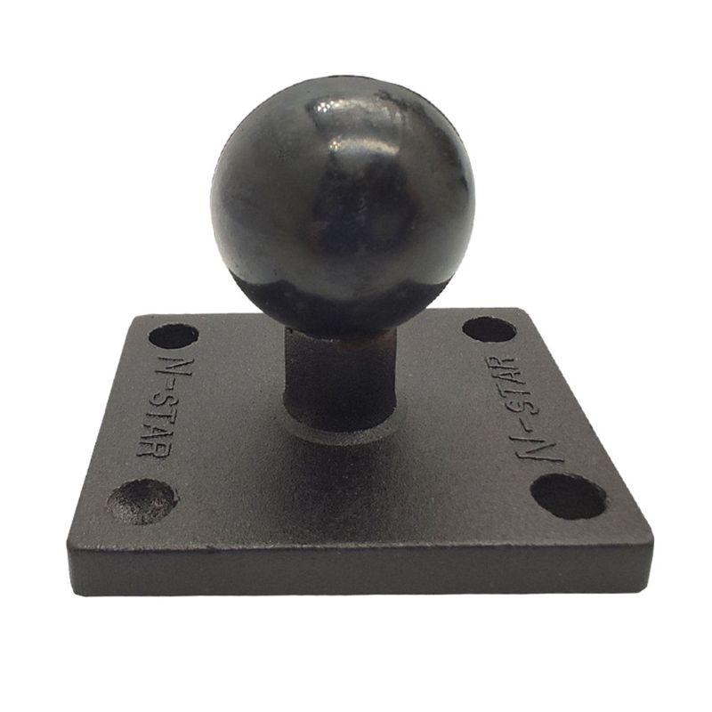 1 pc Aluminum Square Mount Base với đầu bóng cho Ram Mount cho Garmin Zumo/Tomtom