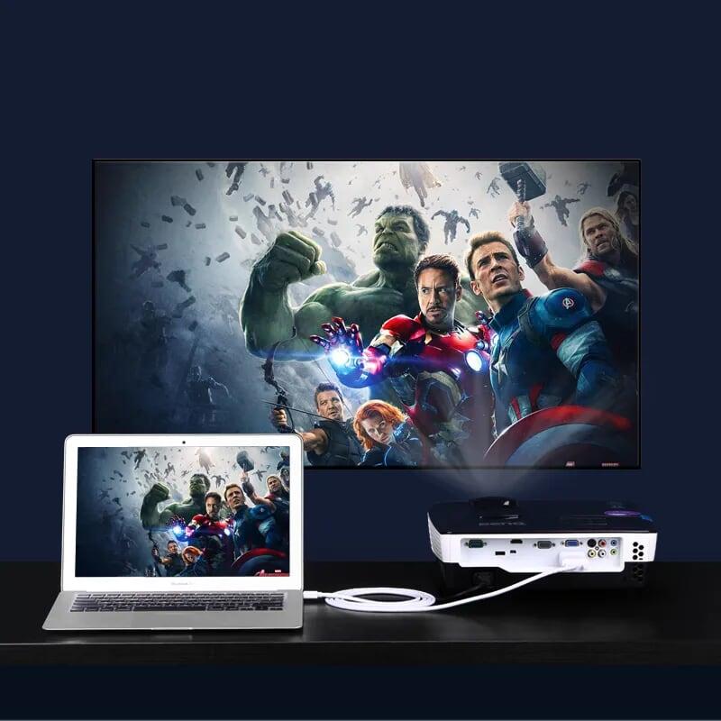 Ugreen UG10410MD103TK 1.5M Màu Trắng Cáp chuyển đổi Mini DP sang VGA hỗ trợ phân giải 1080P - HÀNG CHÍNH HÃNG