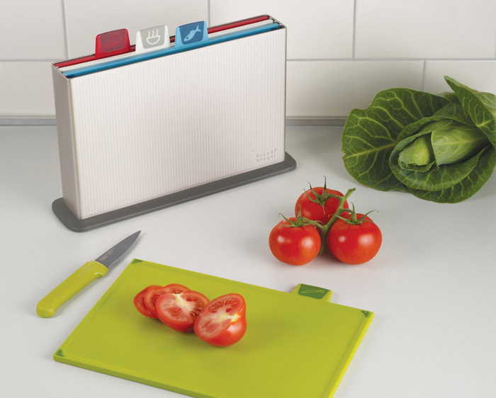 Bộ Thớt 4 Cái Joseph Joseph 600261 - Index Chopping Board (Silver)