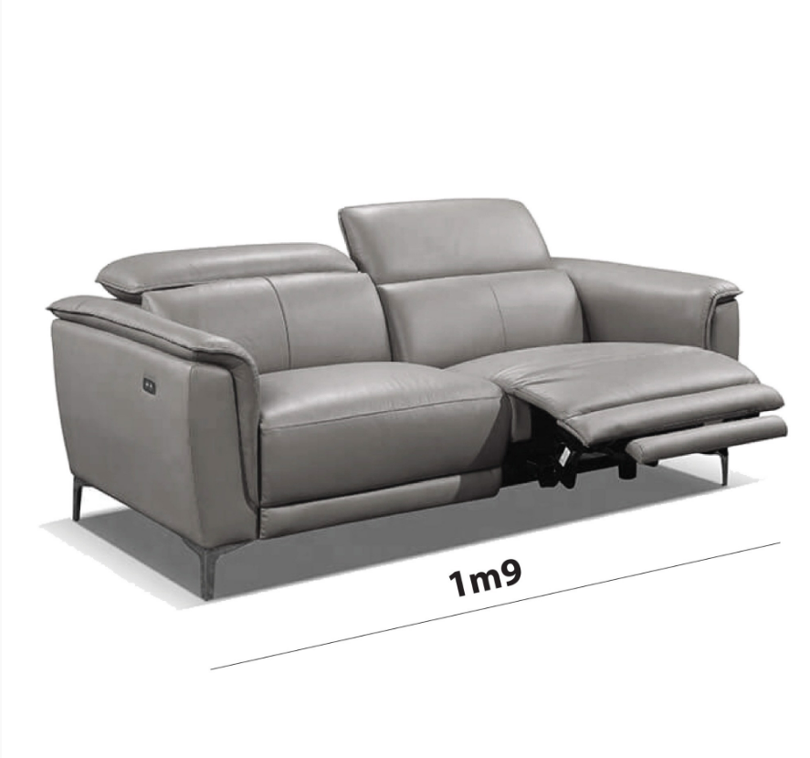 Sofa Thư Giãn Da Bò Chỉnh Điện 1m9 YB902 - 428A Coffee Tortilla Alila