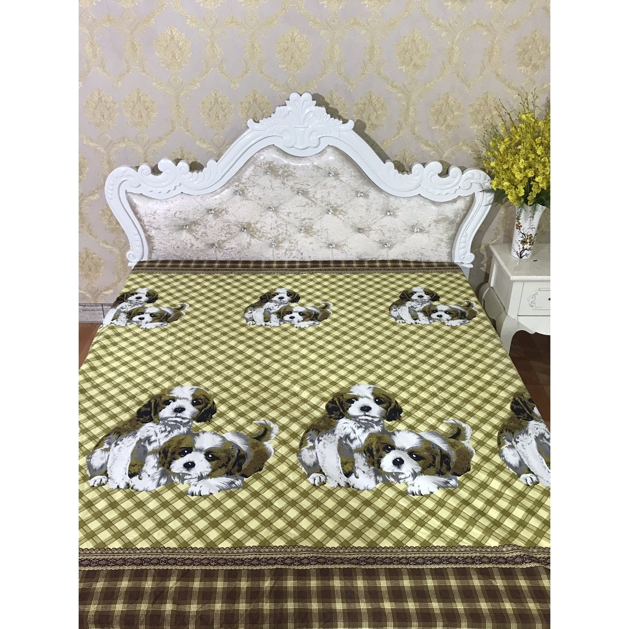 Ga Chống Thấm Cotton TCTC - Chó Lông Xù