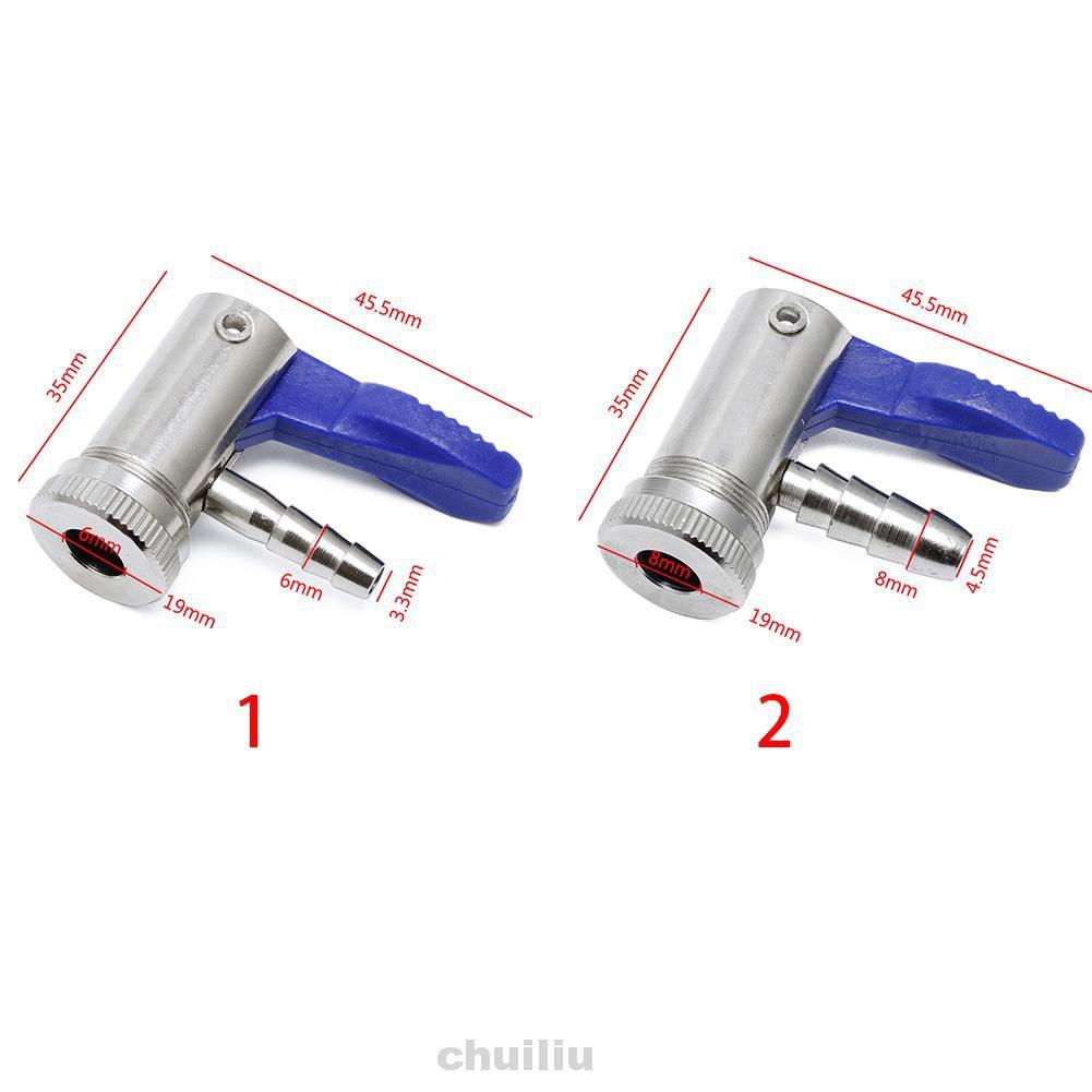 Đầu Nối Ống Bơm Khí 6mm 8mm Mạ Niken