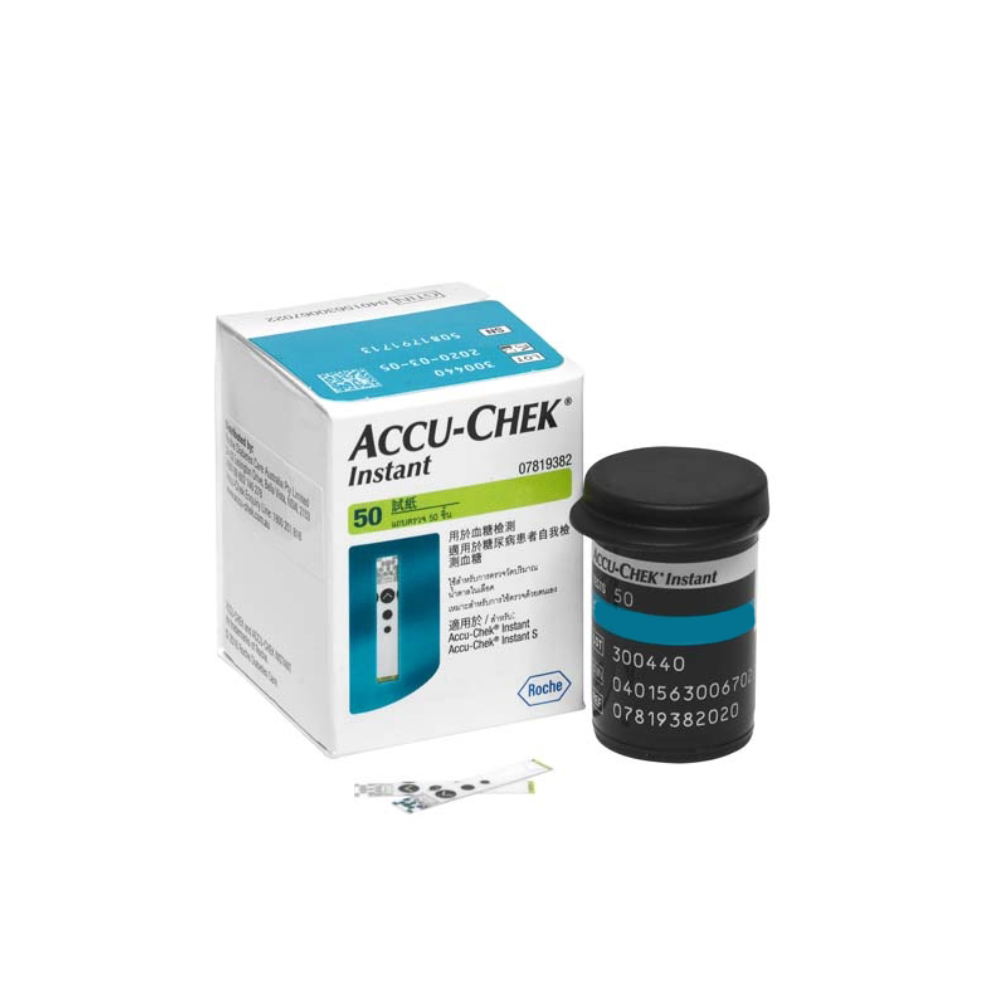 Combo 50/100 que và 50 kim dẹt thử đường huyết Accu-Chek Instant, NK chính ngạch, tem niêm phong