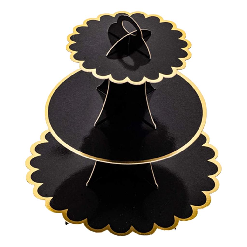 2Pcs Dessert Cupcake Stand 3 Tier Cake Food Display Tower Baby Shower Kids Party