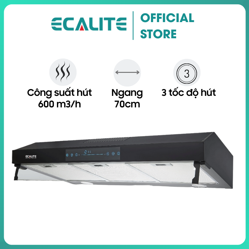 Máy Hút Mùi Classic Ecalite EH-CL700T - Công Suất Hút Mạnh 600 m3/h - Điều Khiển Cảm Ứng Và Cử Chỉ - Hàng Chính Hãng