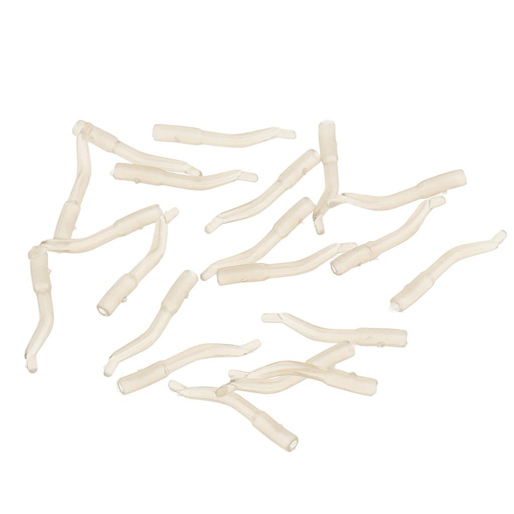 20pcs Fishing Hook Aligner Line Aligner Carp Rigs Setup Accessories Brown