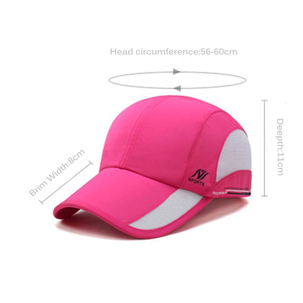 ☆YOLA☆ Women's Fashion Breathable Hat Running Mesh Sport Baseball Cap Waterproof Men Outdoor Quick-drying Sun Visor/Multicolor