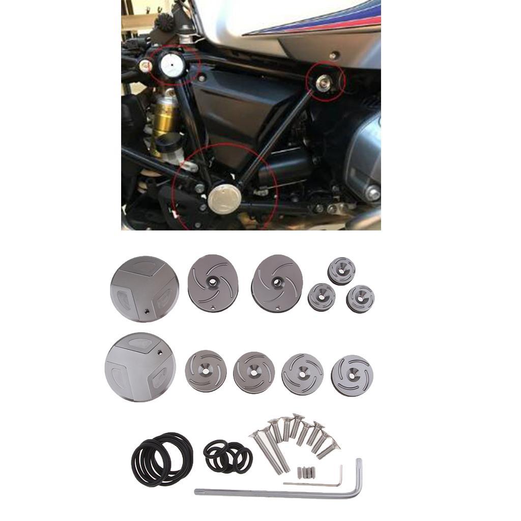 Motorcycle Frame Hole Cover Caps Set for 2014-2017