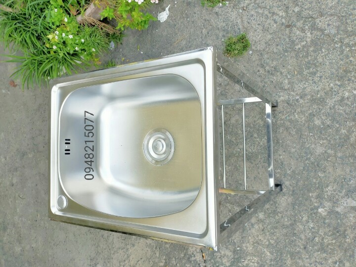 CHẬU RỬA CHÉN CÓ KHUNG ĐẾ INOX CAO CẤP