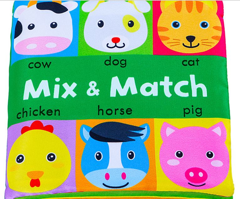 Sách vải  ghép tư duy Match & Mix cho bé