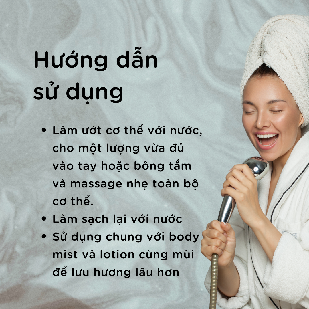 Gel Tắm Nước Hoa DEAR BODY 295ml - Làm Sạch Trắng Sáng Da - Giúp Da Mềm Mịn - Cân Bằng Độ Ẩm - Hương Thơm Ngọt Ngào - Tươi Mát - Lưu Hương Tới 8h