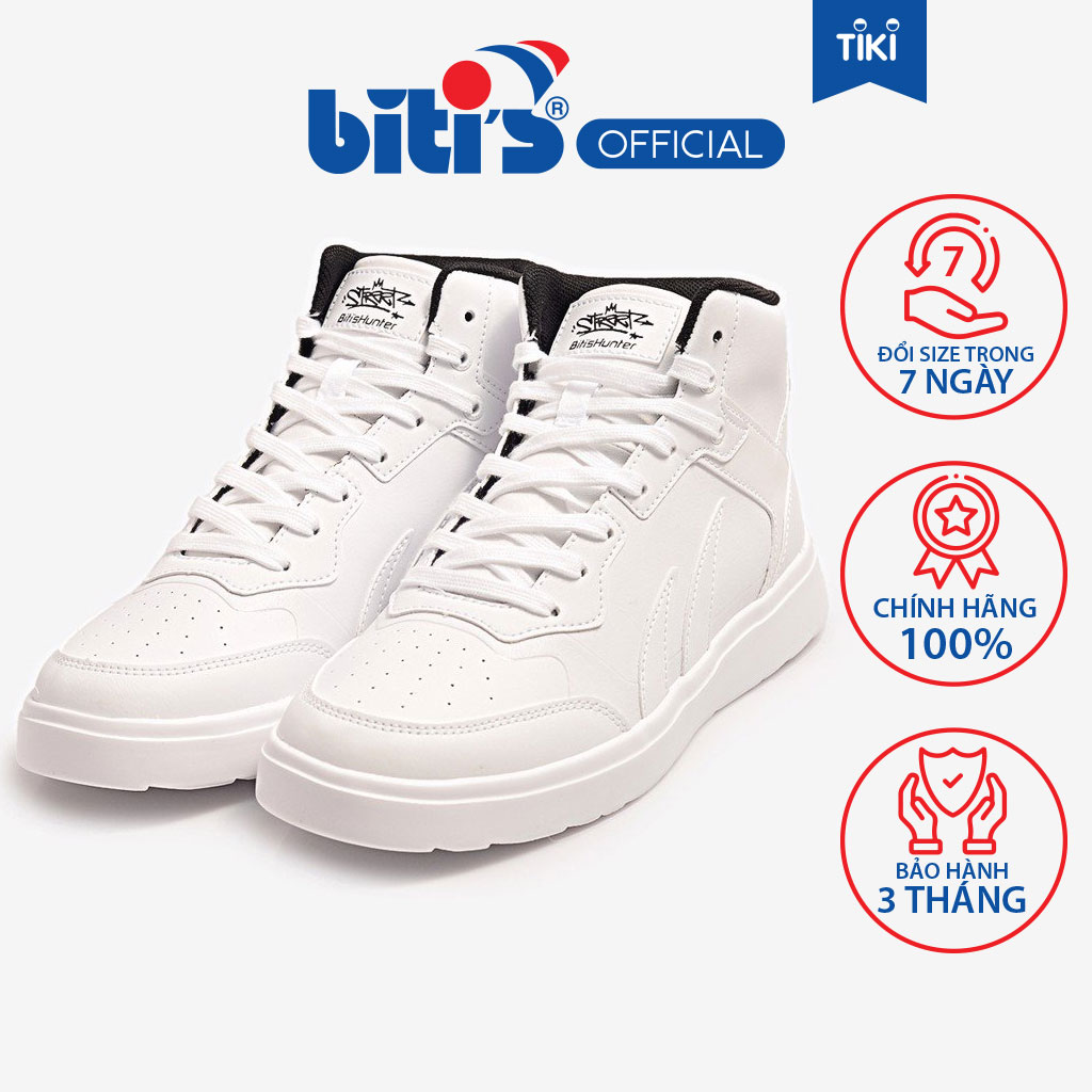 Giày Thể Thao Nam Biti's Hunter Street Z Collection High White DSMH06200TRG