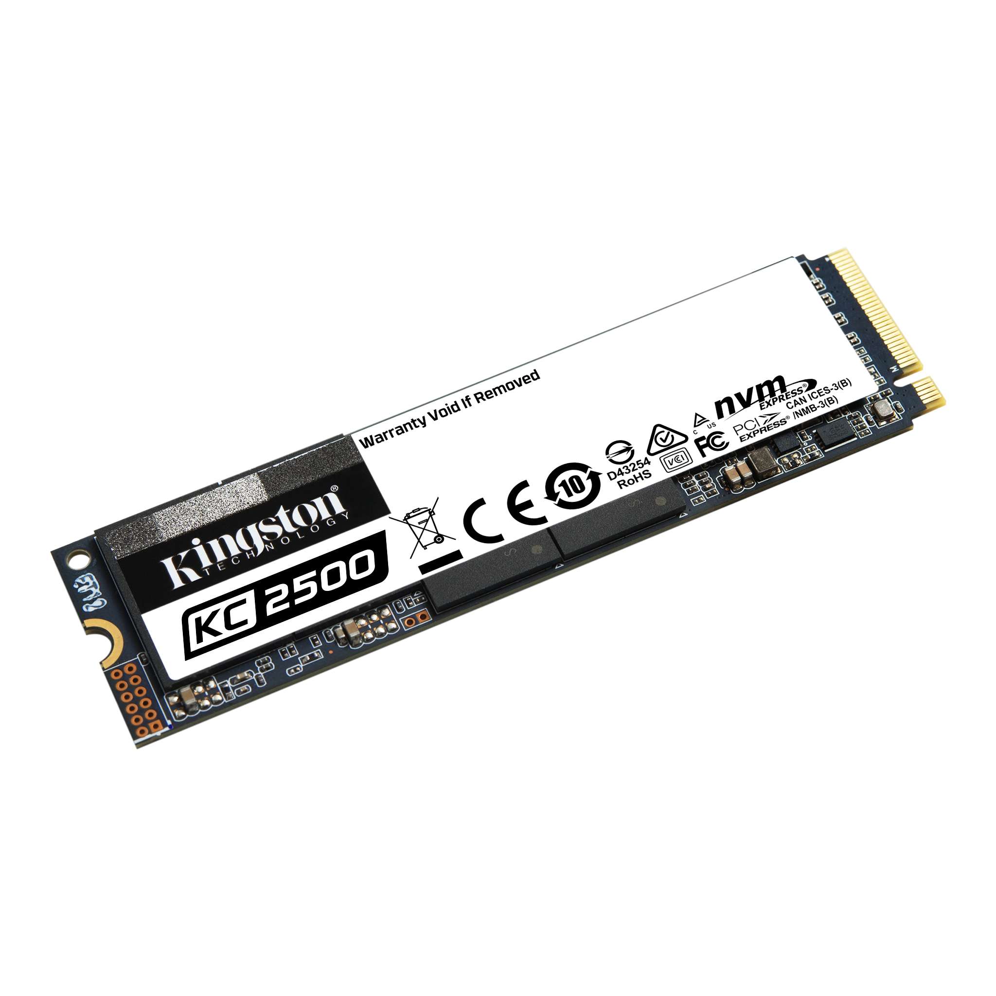 Ổ cứng SSD Kingston KC2500 M.2 PCIe Gen3 x4 NVMe 250GB SKC2500M8/250G - Hàng Chính Hãng