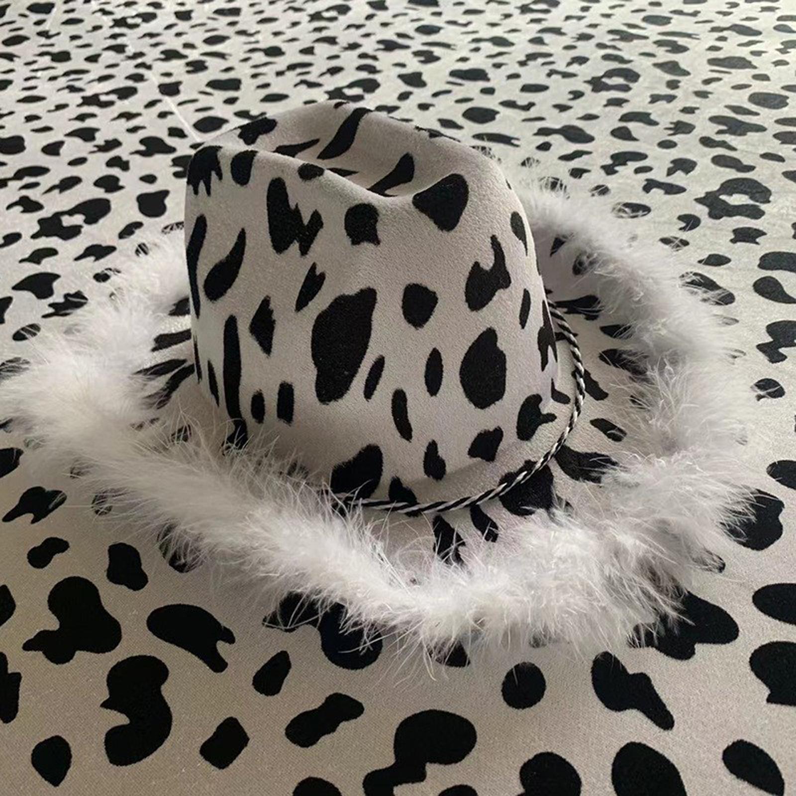 Cow Cowboy Hat Cowgirl Hat for Women Cowboy Hat for Holiday Western Decor Fancy Dress