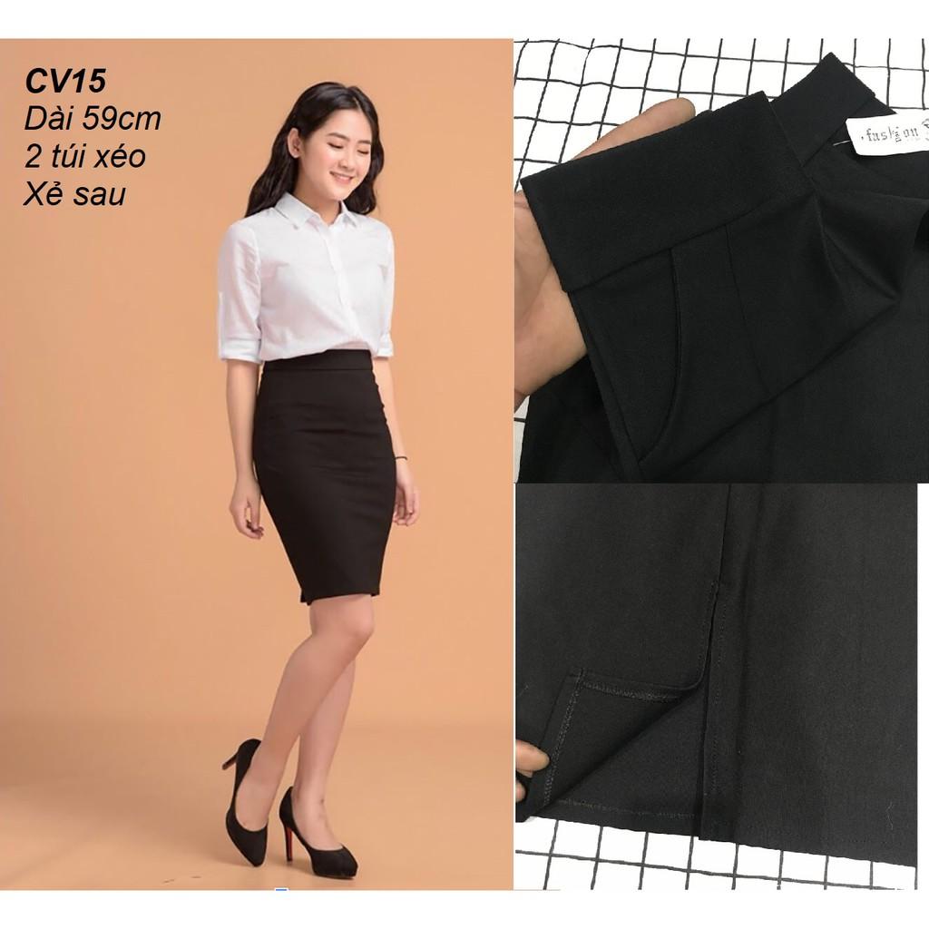 Chân váy công sở dáng ôm CV15