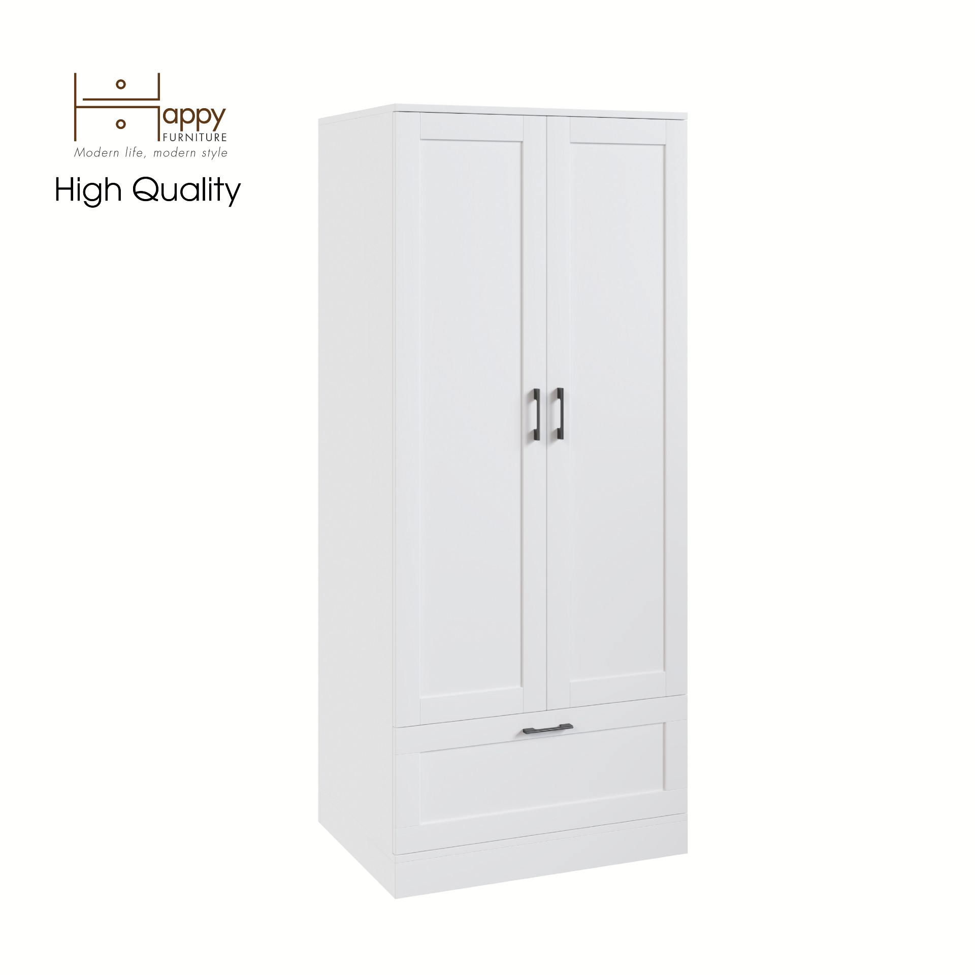 [Happy Home Furniture] SALY , Tủ treo quần áo tiện dụng,  76cm x 56cm x 180cm ( DxRxC), TCM_010