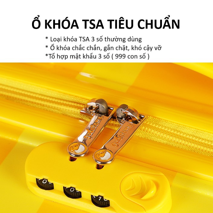 Vali QUẢNG CHÂU B.duck Hình TRỨNG VỠ. SIZE 20/24 INCH