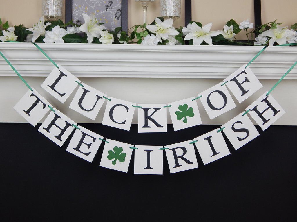 Bộ dây cờ trang trí lễ hội Lucky Patrick's Day Bunting ptd15