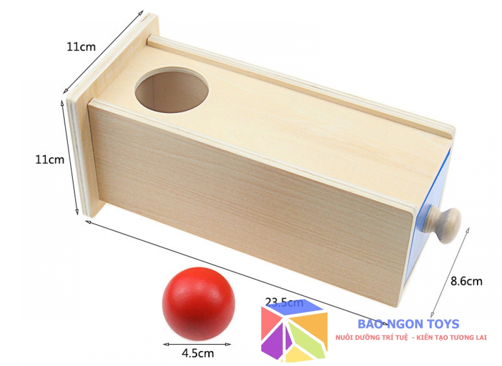 HỘP THẢ BÓNG MONTESSORI - BAO NGON TOYS - DG72