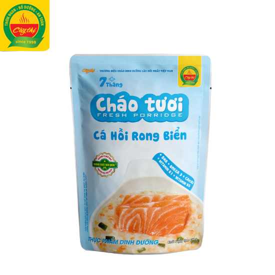 Combo 10 Gói Cháo Tươi Cây Thị: 2 Gà Ác Đậu Xanh, 2 Thịt Bò, 2 Thịt Heo, 1 Cá Hồi, 1 Cá Lóc, 1 Lươn Đậu Xanh, 1 Rau Củ