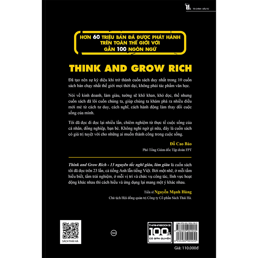 Think And Grow Rich - 13 Nguyên Tắc Nghĩ Giàu Làm Giàu - Bìa Mềm