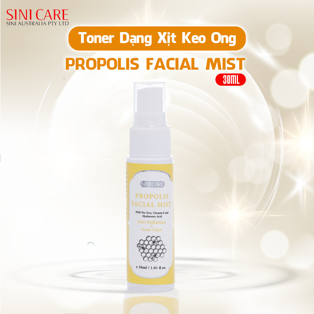 Toner keo ong dạng phun sương SINICARE Propolis Facial Mist 30ml