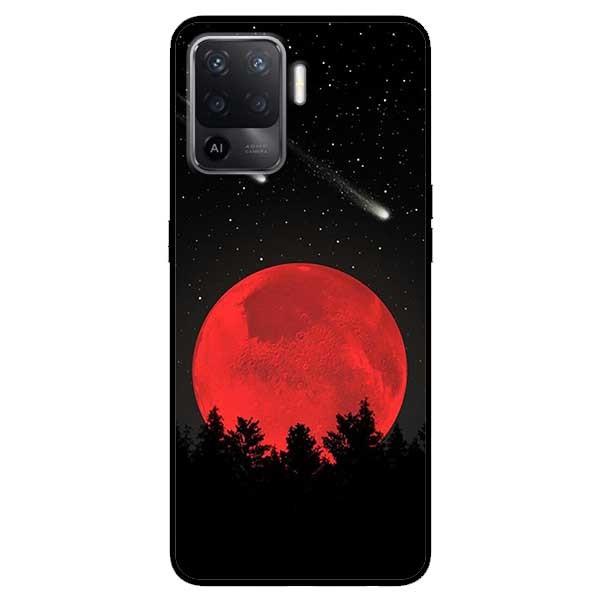 Ốp lưng dành cho Oppo A54 - A74 - A94 mẫu Mặt Trăng Đỏ