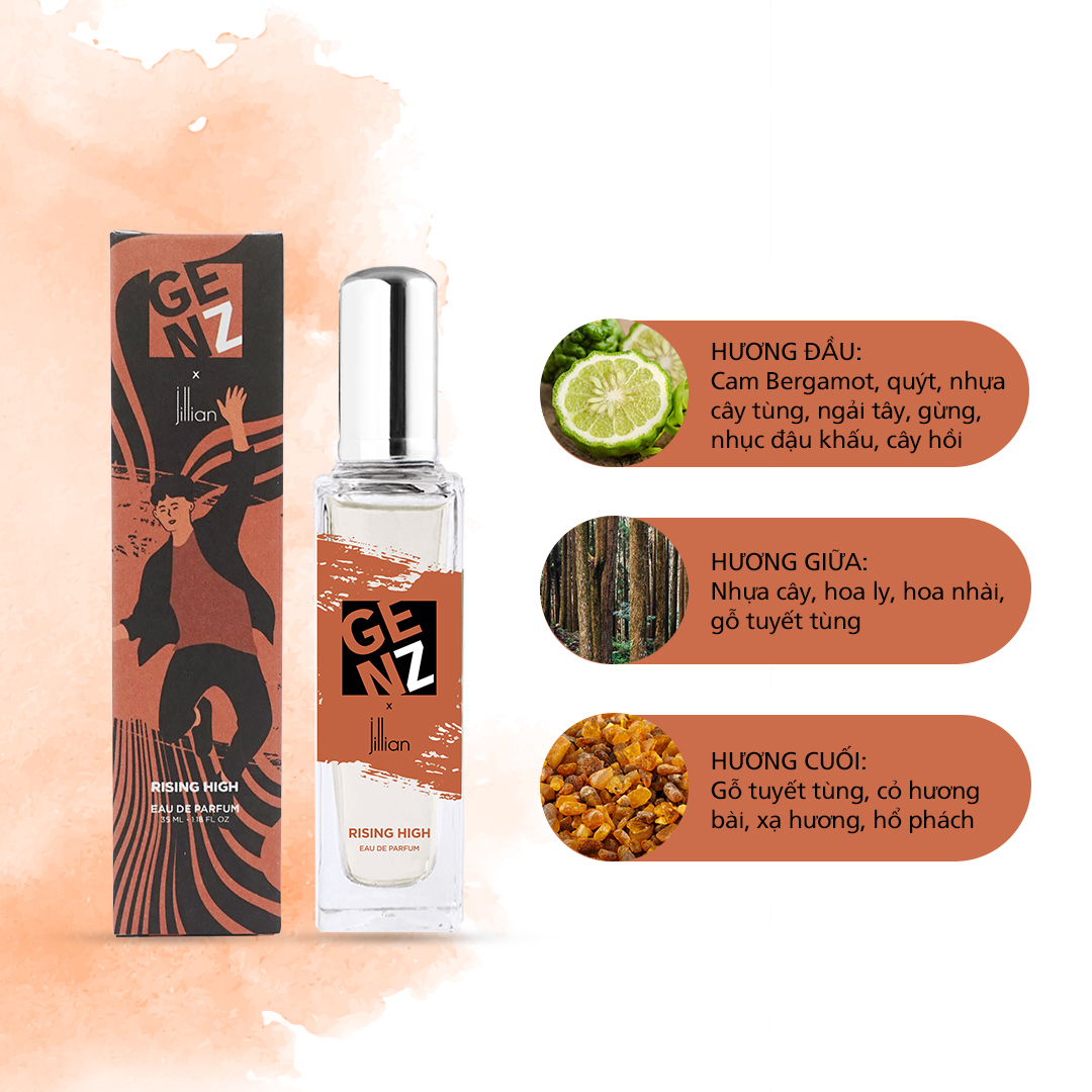 Nước hoa GenZ x Jillian : Rising High 35ml