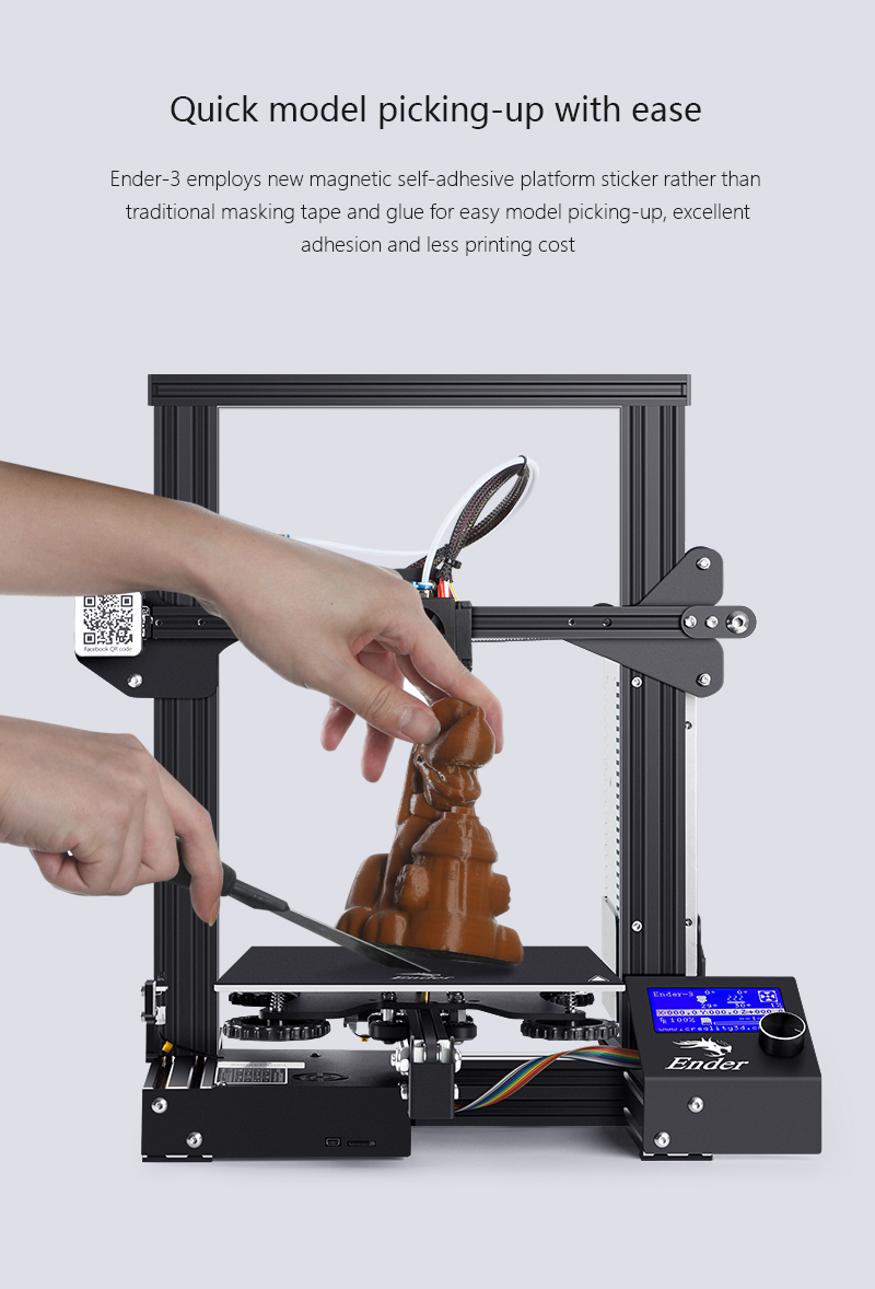 Máy in 3D Creality Ender 3 khổ in 220*220*250mm