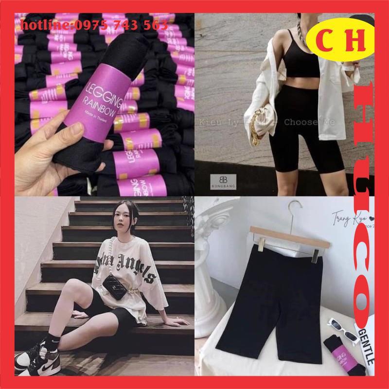 Quần legging lửng nữ thể thao, quần đùi ngố thái cạp chun, co giãn 4 chiều, nâng mông form dưới 55kg