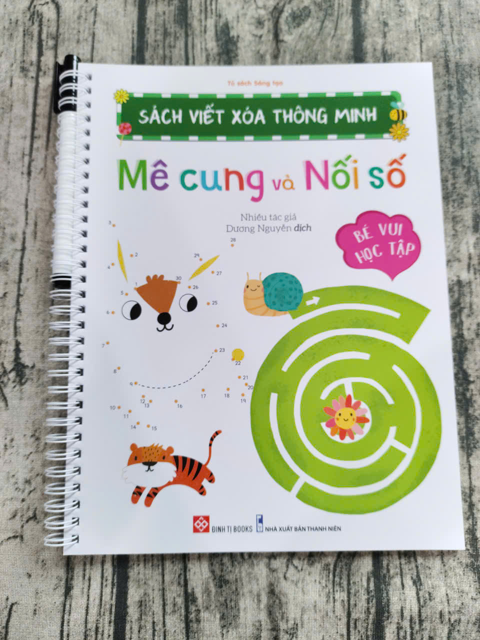 Sách Viết Xóa Thông Minh - Nhận biết thời gian và từ vựng