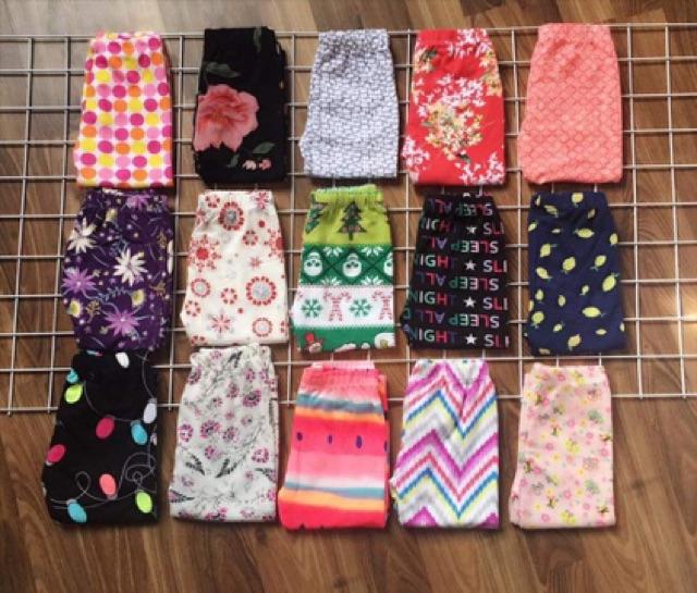 Set 10 quần leggings cho bé gái sz1-5 ~ 7-18kg