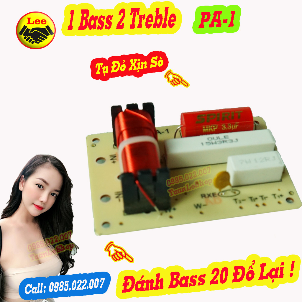 MẠCH PHÂN TẦN 1 BASS 2 TREBLE PA-1,MACH PHAN TAN 3 LOA - GIÁ 2 MẠCH LOA