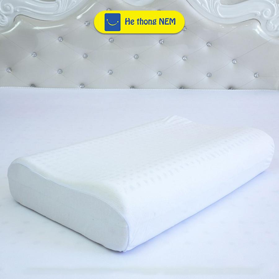 Gối Cao Su Non Người Lớn SERENA Gối Nằm Ngủ Cao Su Non Thiên Nhiên Cho Người Lớn Cao Cấp Chống Đau Cổ Vai Gáy Giảm Ngáy