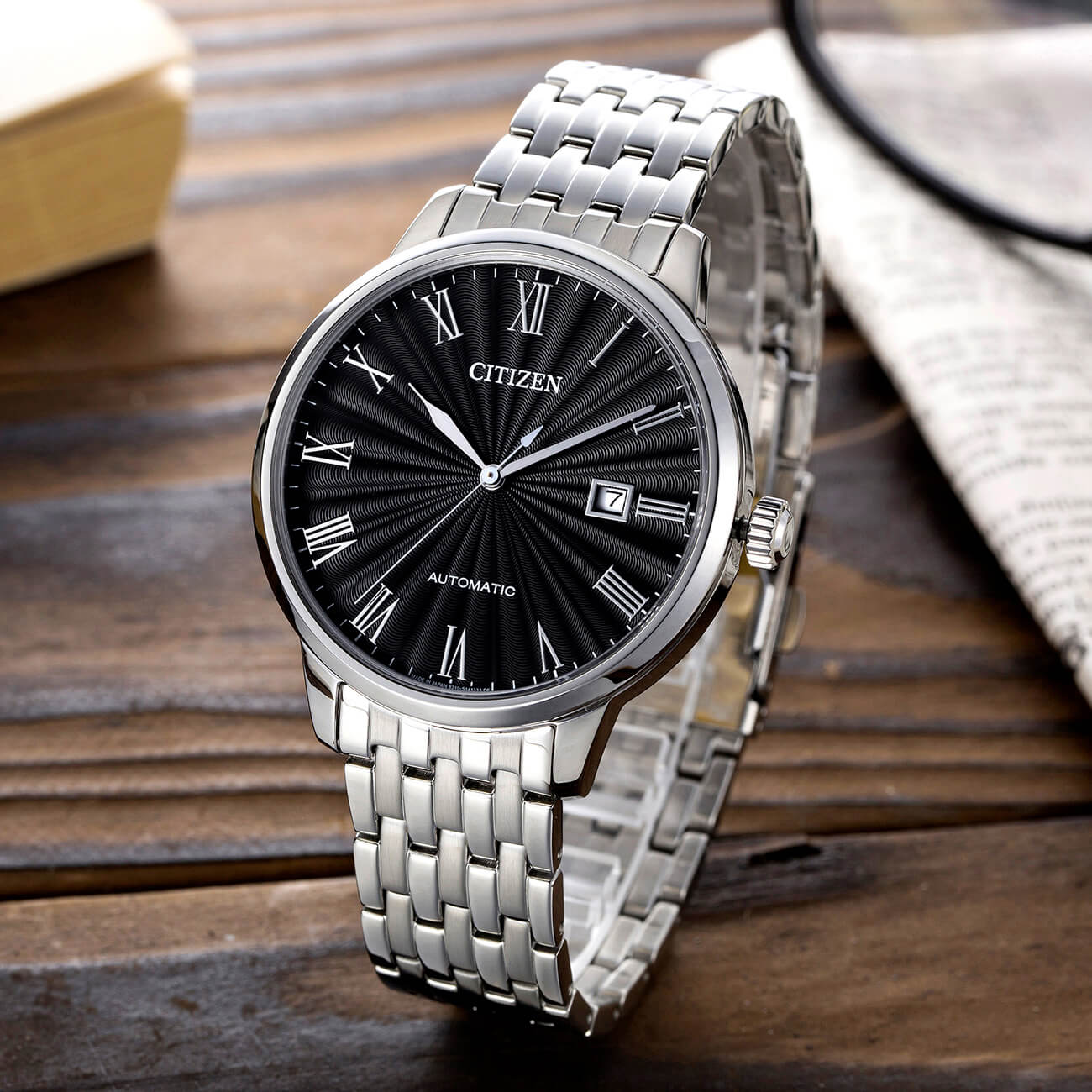 &quot;Đồng Hồ Citizen NJ0080-50E Nam Máy Cơ Kính Sapphire 42mm &quot;