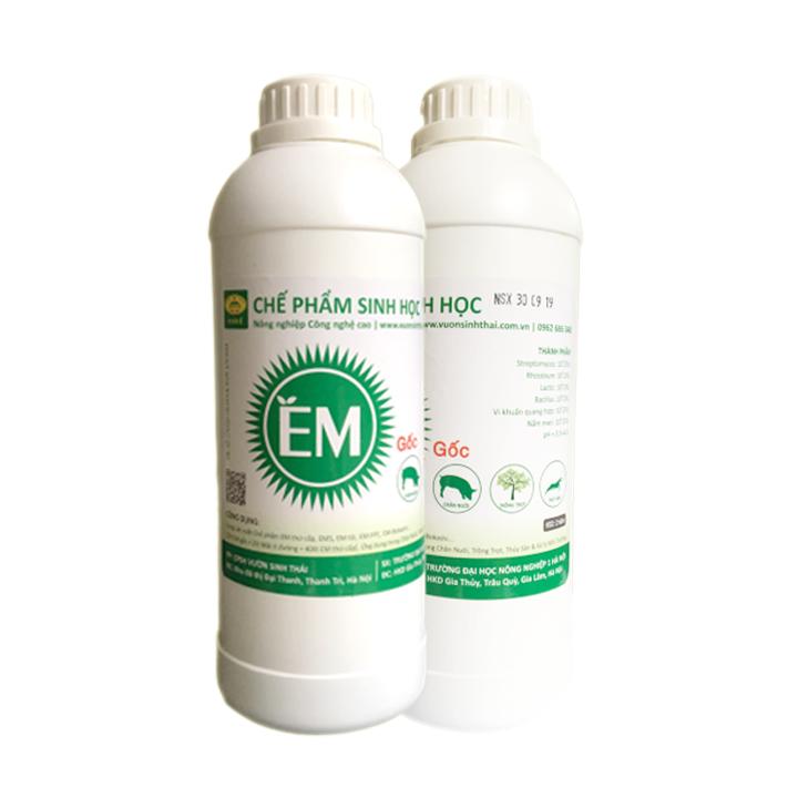 Combo 3 chai Chế phẩm sinh học EM gốc . Ủ phân cá, rác bã hữu cơ hoai mục không mùi hôi. Làm phân bón giàu dinh dưỡng cho cây trồng. Men vi sinh Đại Học Nông Nghiệp 1. HSD: 2 năm