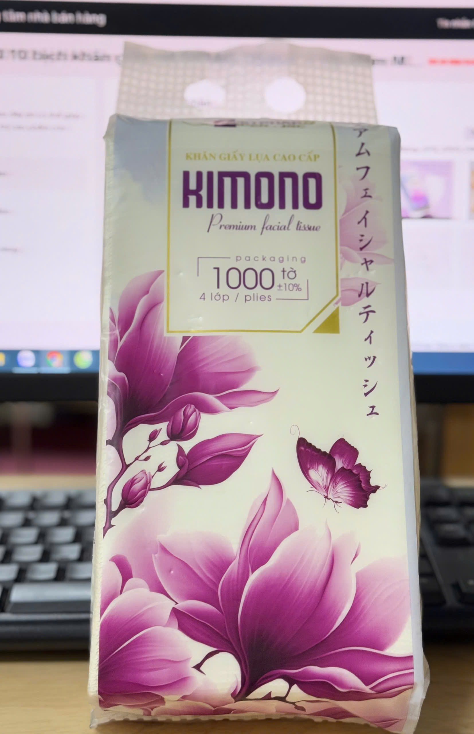 (Combo 9 Bịch) Khăn Giấy Đa Năng KIMONO Treo Tường Dạng Rút 1000 Tờ [TẶNG KÈM MÓC, 3 MÀU ] Làm Sạch Làm Sạch